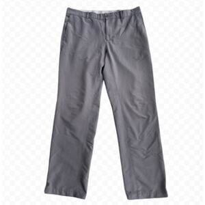 Nike Golf Dri-FIT Flat Front Chino Pants Men's Grey Athletic Trousers - Size 34